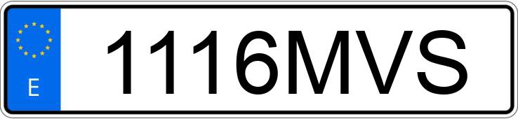 Numer rejestracyjny 1116MVS posiada SKODA OCTAVIA