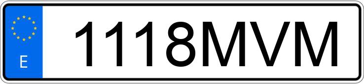 Numer rejestracyjny 1118MVM posiada TOYOTA COROLLA