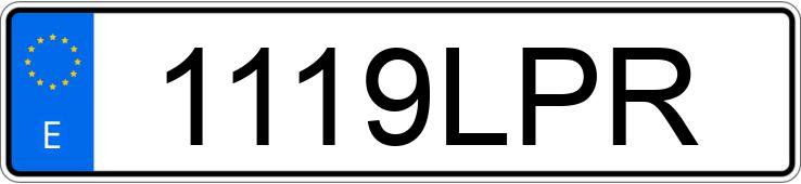 Numer rejestracyjny 1119LPR posiada DS DS3 CROSSBACK