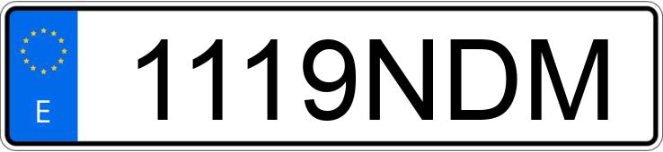 Numer rejestracyjny 1119NDM posiada VOLKSWAGEN TIGUAN ALLSPACE