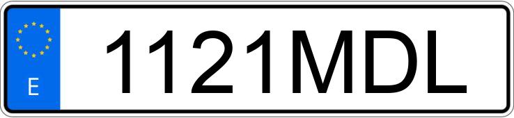 Numer rejestracyjny 1121MDL posiada MERCEDES CITAN