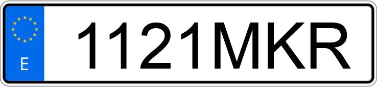 Numer rejestracyjny 1121MKR posiada AUDI A4