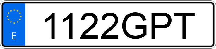 Numer rejestracyjny 1122GPT posiada VOLKSWAGEN TRANSPORTER