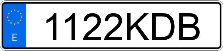 Die Registrierungsnummer 1122KDB hat VOLKSWAGEN TIGUAN
