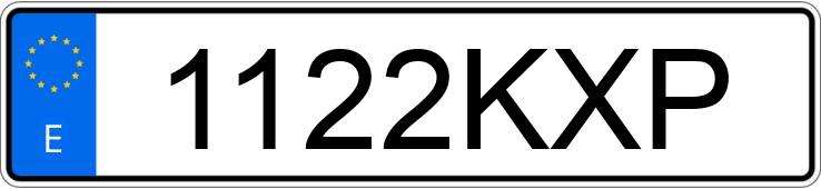 Numer rejestracyjny 1122KXP posiada AUDI A4