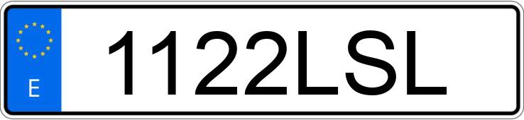 Numer rejestracyjny 1122LSL posiada SEAT IBIZA