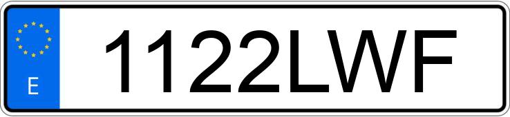 Numer rejestracyjny 1122LWF posiada ALPINE A110 Numer rejestracyjny 1122LWF posiada ALPINE A110