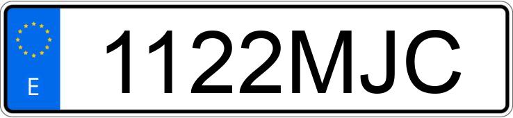 Numer rejestracyjny 1122MJC posiada TOYOTA COROLLA