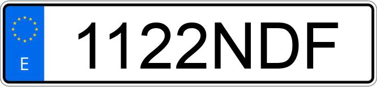 Numer rejestracyjny 1122NDF posiada JAC IEV7S