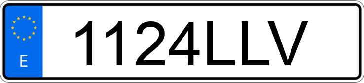 Il numero di registrazione 1124LLV ha DACIA DUSTER