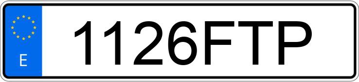 Numer rejestracyjny 1126FTP posiada BMW SERIE 1