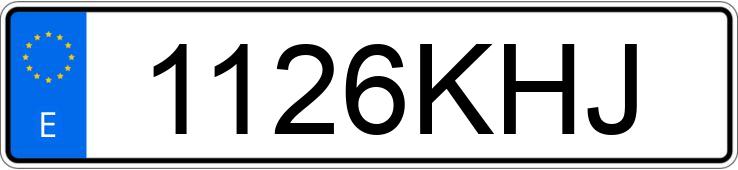 Numer rejestracyjny 1126KHJ posiada MERCEDES E (212-207)