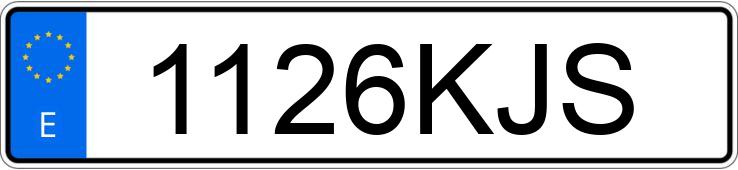 Die Registrierungsnummer 1126KJS hat CITROEN SPACETOURER