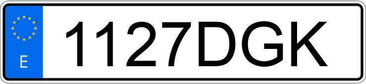 Numer rejestracyjny 1127DGK posiada CITROEN C4