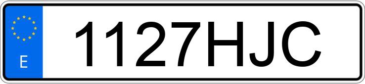 Numer rejestracyjny 1127HJC posiada MERCEDES C (204)