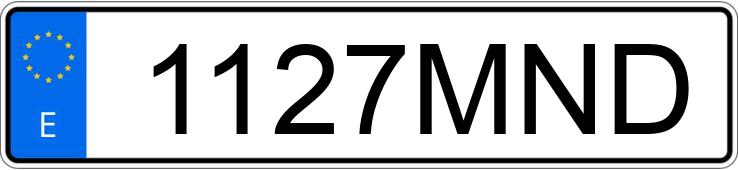 Numer rejestracyjny 1127MND posiada TOYOTA YARIS