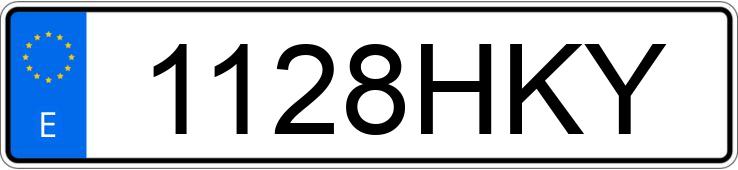 Numer rejestracyjny 1128HKY posiada SUBARU IMPREZA