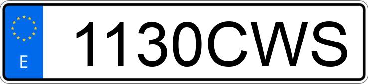 Numer rejestracyjny 1130CWS posiada CITROEN JUMPER