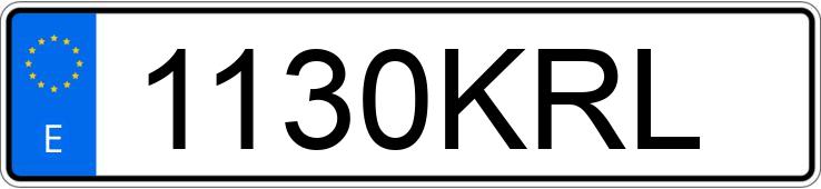 Numer rejestracyjny 1130KRL posiada ABARTH 500