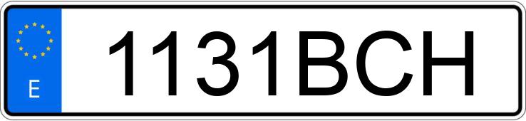 Numer rejestracyjny 1131BCH posiada BMW SERIE 3