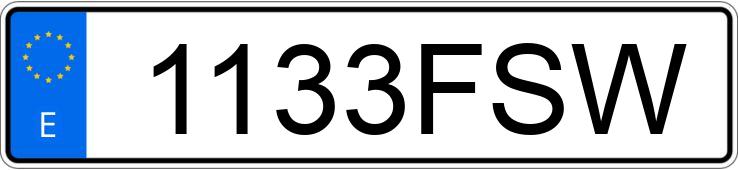 Numer rejestracyjny 1133FSW posiada FORD FOCUS