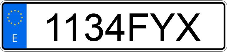 Numer rejestracyjny 1134FYX posiada ALFA ROMEO 147