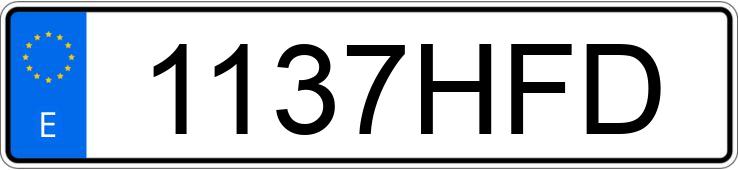 Numer rejestracyjny 1137HFD posiada SYM JOYRIDE 125