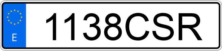 Numer rejestracyjny 1138CSR posiada BMW SERIE 3