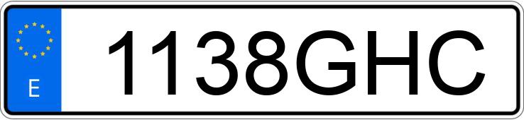 Numer rejestracyjny 1138GHC posiada BMW SERIE 3