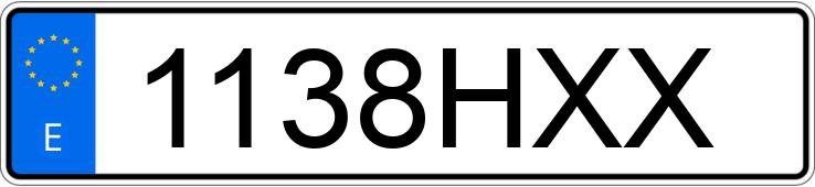 Numer rejestracyjny 1138HXX posiada AUDI A1 SPORTBACK