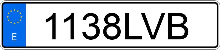 Numer rejestracyjny 1138LVB posiada BMW C