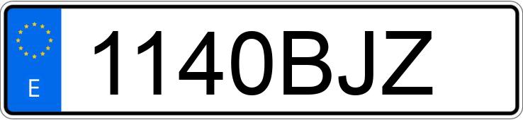 Numer rejestracyjny 1140BJZ posiada HONDA ACCORD