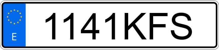 Numer rejestracyjny 1141KFS posiada NISSAN QASHQAI