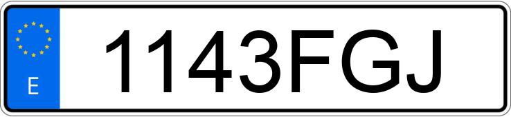 Numer rejestracyjny 1143FGJ posiada TOYOTA RAV4