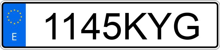 Numer rejestracyjny 1145KYG posiada FIAT PANDA