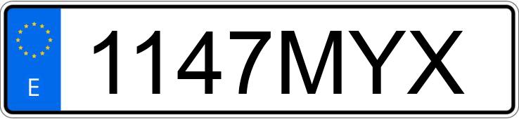 Numer rejestracyjny 1147MYX posiada KIA XCEED