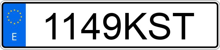 Numer rejestracyjny 1149KST posiada AUDI A5 SPORTBACK Numer rejestracyjny 1149KST posiada AUDI A5 SPORTBACK