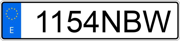 Numer rejestracyjny 1154NBW posiada KIA STONIC