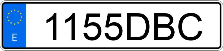 Numer rejestracyjny 1155DBC posiada MERCEDES ATEGO