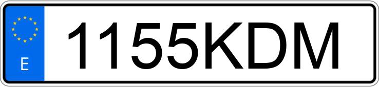 Numer rejestracyjny 1155KDM posiada MERCEDES SL (129)