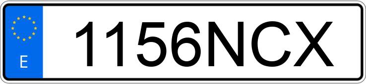 Numer rejestracyjny 1156NCX posiada PORSCHE MACAN