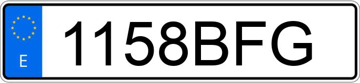 Numer rejestracyjny 1158BFG posiada CITROEN BERLINGO