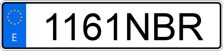 Numer rejestracyjny 1161NBR posiada AUDI Q5 SPORTBACK