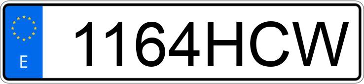 Numer rejestracyjny 1164HCW posiada RENAULT MEGANE