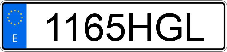 Numer rejestracyjny 1165HGL posiada VOLKSWAGEN PASSAT