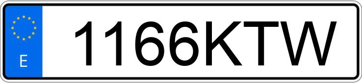 Numer rejestracyjny 1166KTW posiada DACIA DOKKER