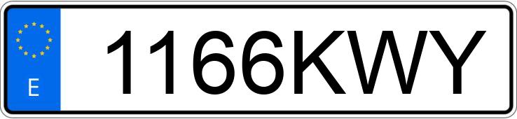 Numer rejestracyjny 1166KWY posiada SUZUKI GSX-S