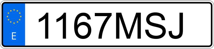 Numer rejestracyjny 1167MSJ posiada BMW SERIE 4