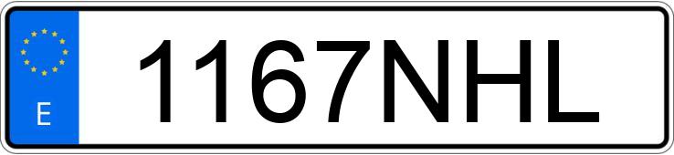 Numer rejestracyjny 1167NHL posiada AUDI A3