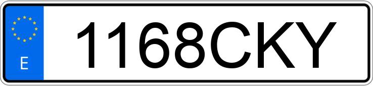 Numer rejestracyjny 1168CKY posiada SEAT LEON